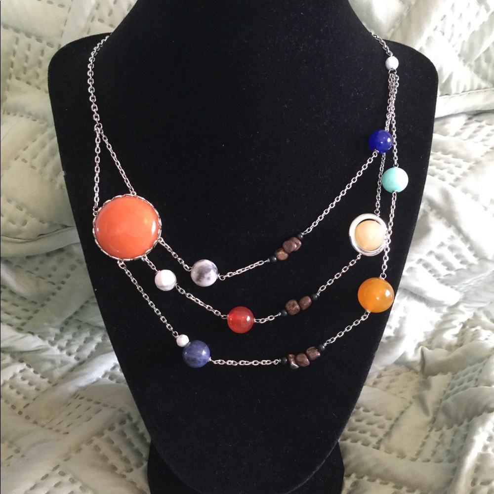 Moon and Stars Fashion Necklace